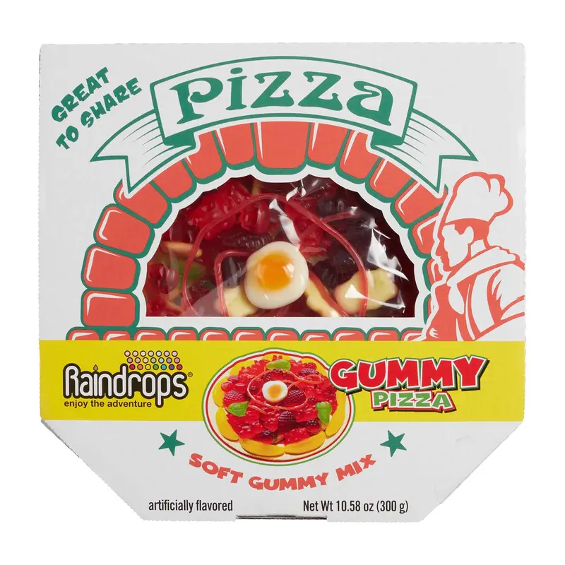 Raindrops Gummy Pizza Large | 10.58oz, Box