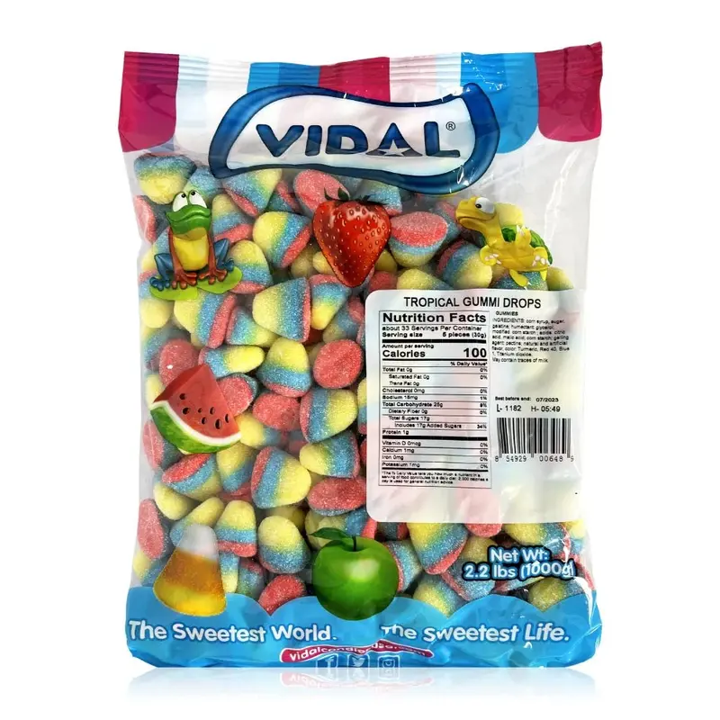Vidal Gummy Tropical Drops | 2.2lb, Bag