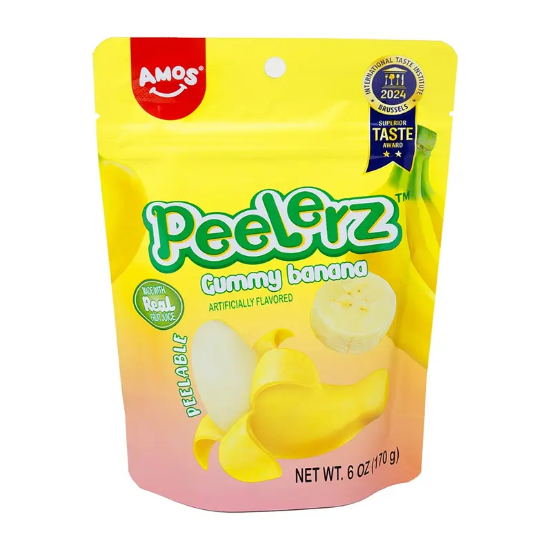 Amos Peelerz - Peelable Gummy Banana | 6oz, Bag