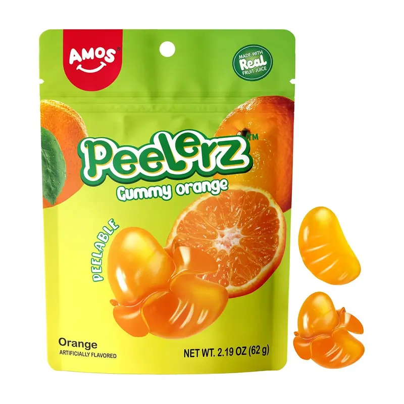 Amos Peelerz - Peelable Gummy Orange | 6oz, Bag