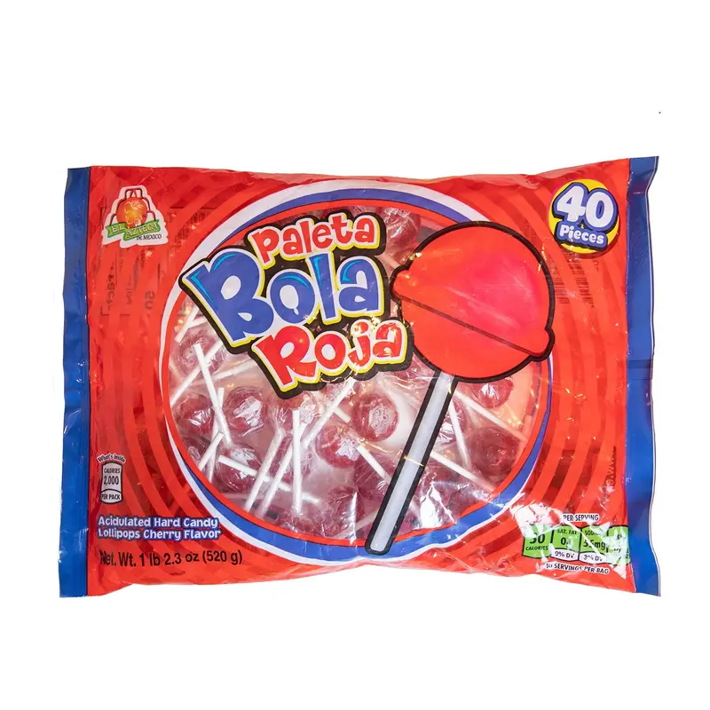 Azteca Paleta Bola Roja | 40ct, Bag