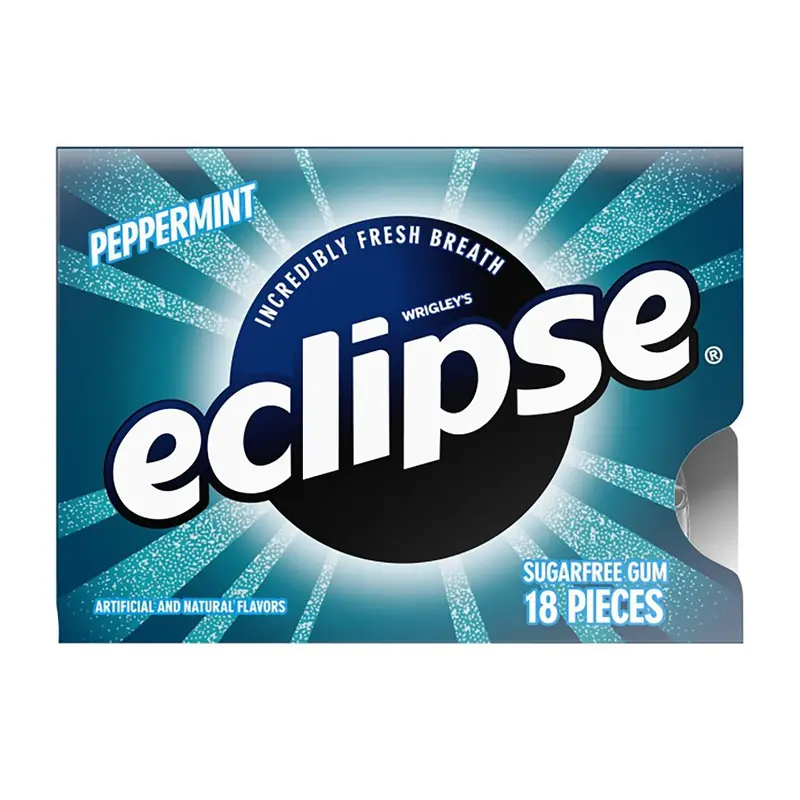 Eclipse Peppermint Gum (Sugar Free) | 8ct, Box