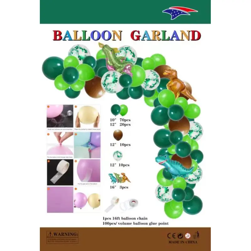 Balloon Garland-Dinosaur 1ct