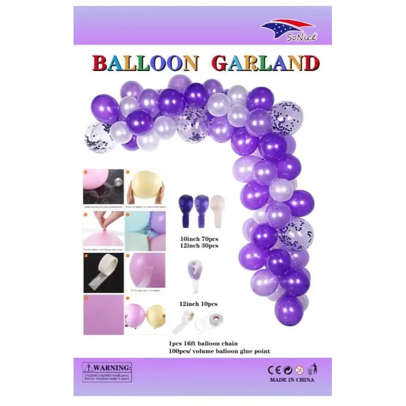 Balloon Garland -  Purple 1ct
