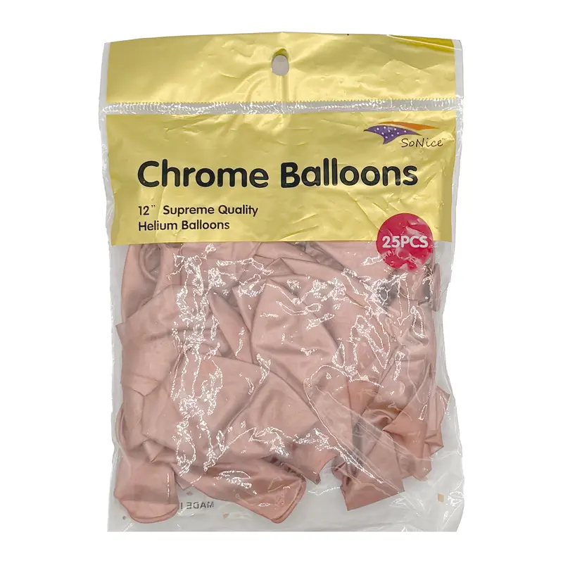 Balloons Chrome (12") Red Gold | 25ct, Bag