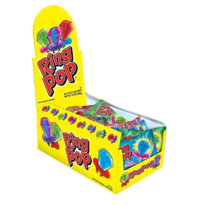 Bazooka Ring Pop Assorted | 24ct, Box