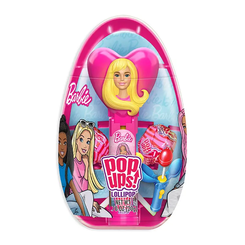 Flix Candy Barbie Pop Ups Jumbo Egg | 6ct, Box