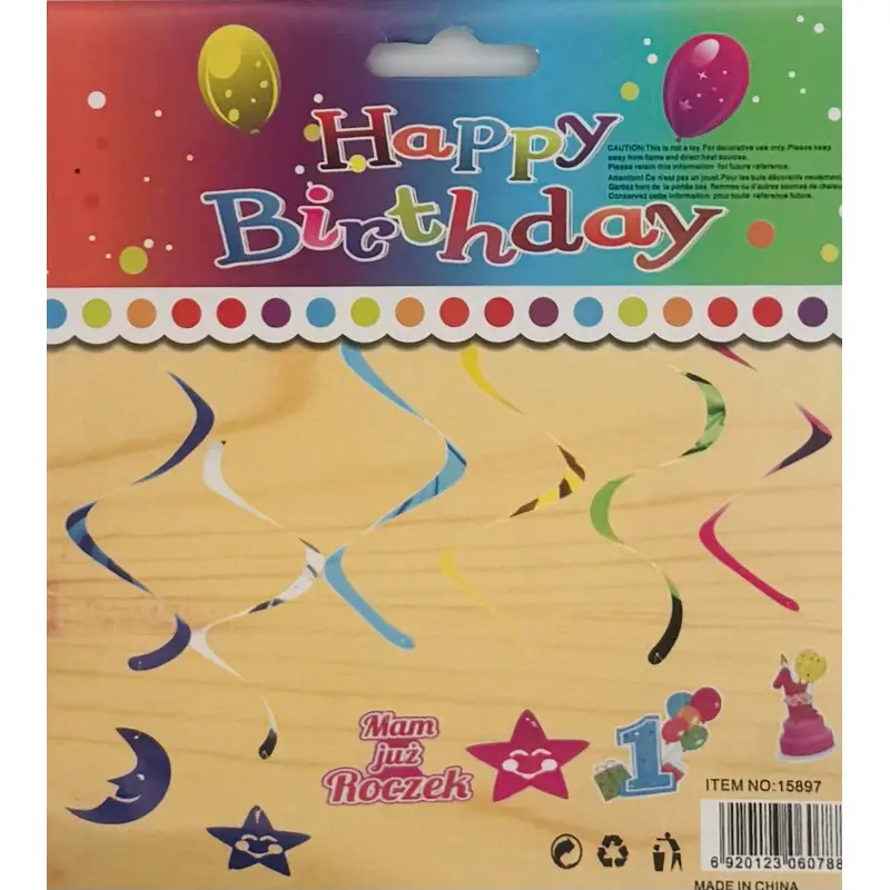 Metalic Swirl 12 pieces -Emerald