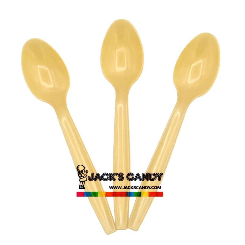 Plastic Spoons Gold 100ct