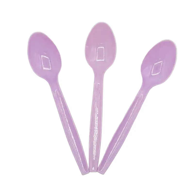 Plastic Spoons Lavender 100ct