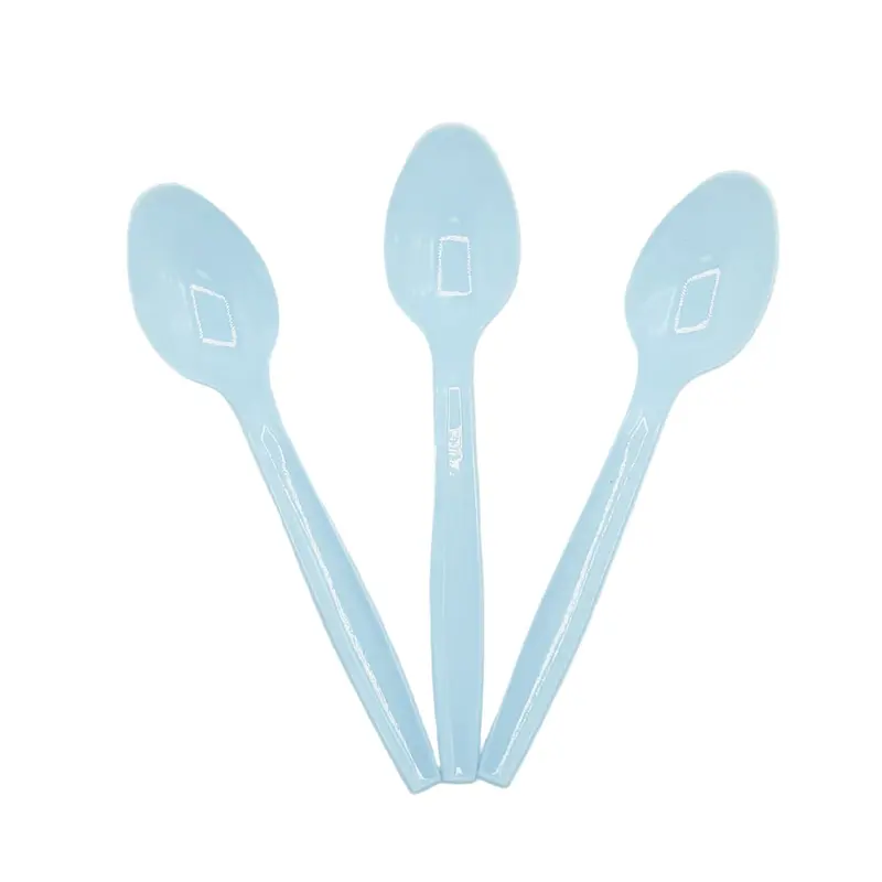 Plastic Spoons Light Blue 100ct
