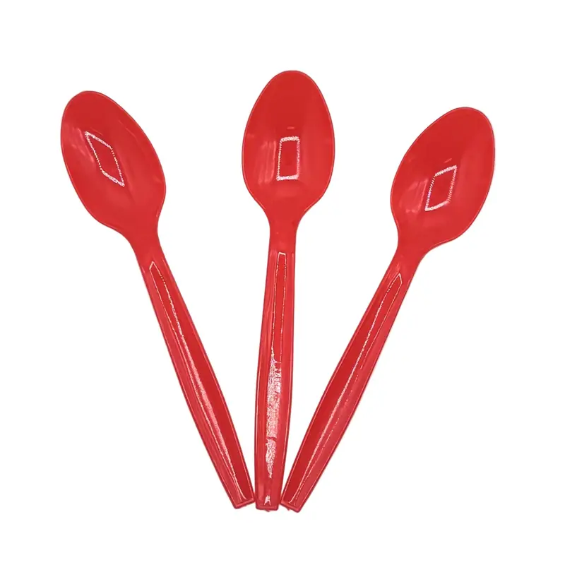 Plastic Spoons Red 100ct