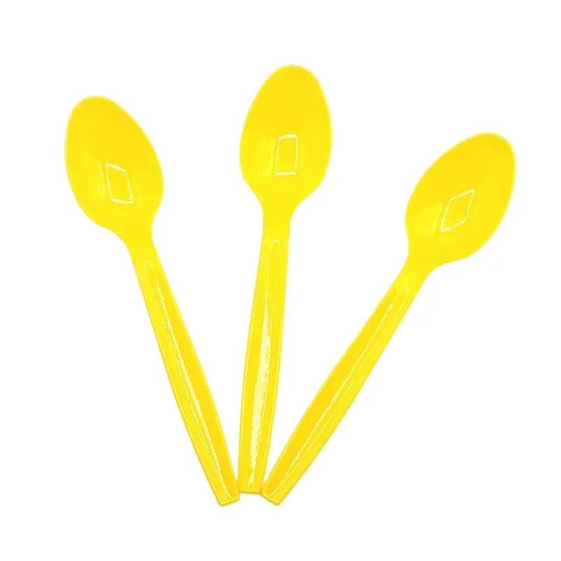 Plastic Spoons Yellow 100ct