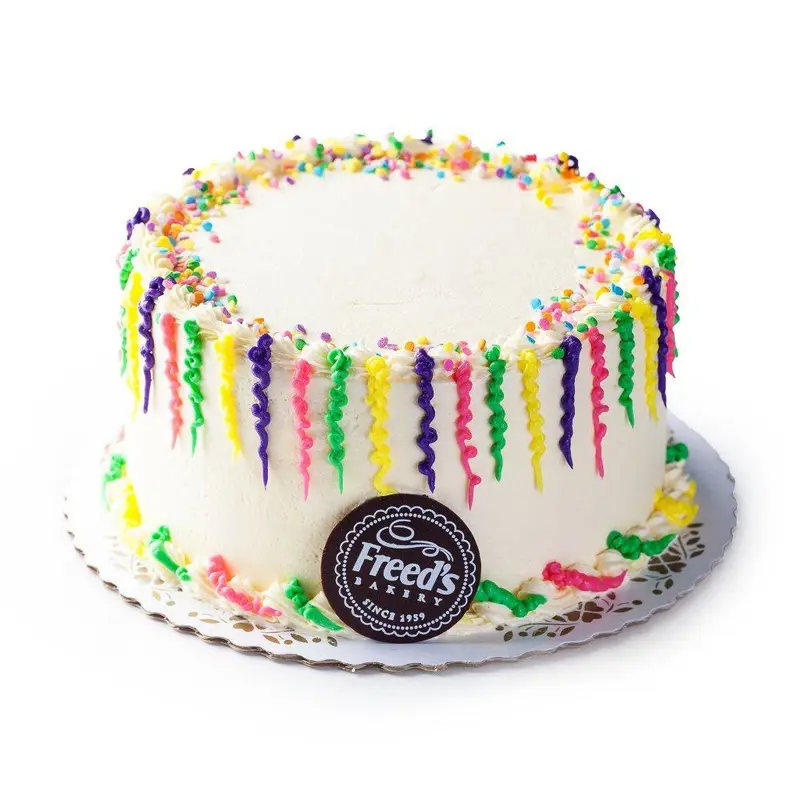 Bright Confetti Icing Cake