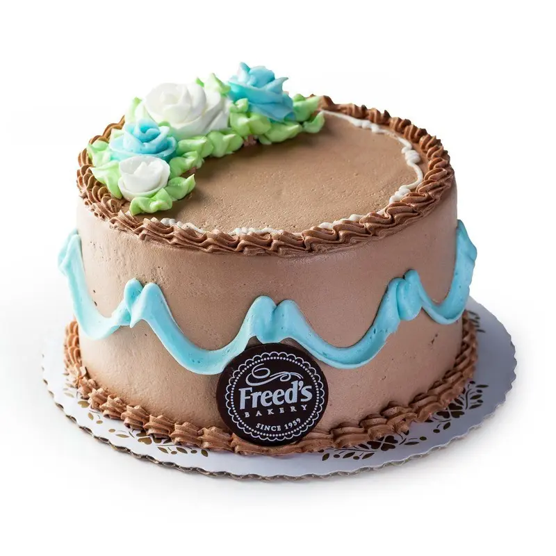 Chocolate Blue & White