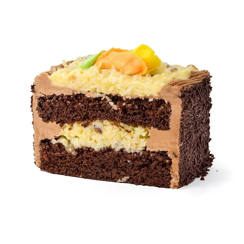 German Chocolate Cake Slice