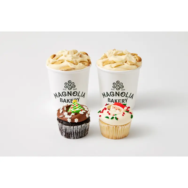 Holiday Banana Pudding and Cupcake Sampler