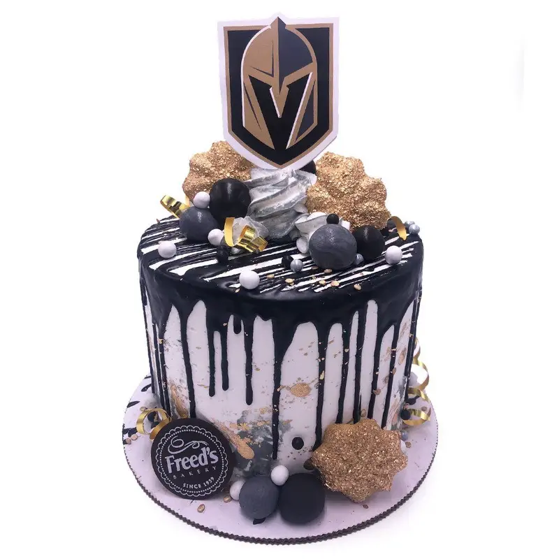 Knight Pour Vegas Golden Knights Cake