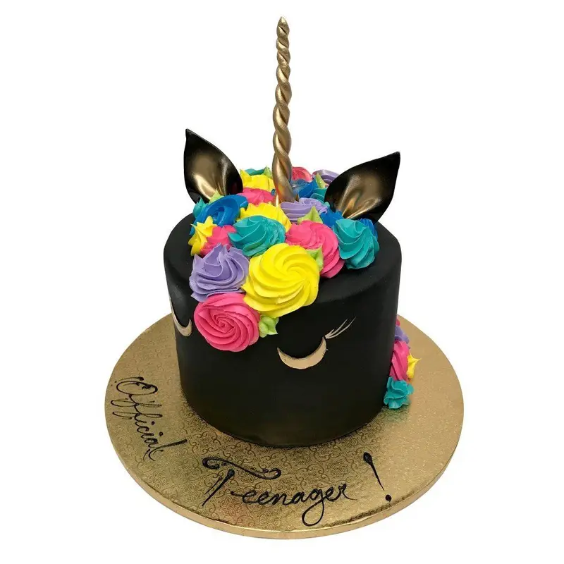 Midnight Unicorn Birthday Cake