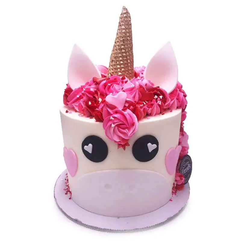 Valentine Unicorn Birthday Cake
