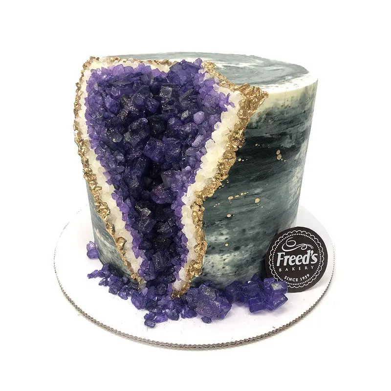 Amethyst Geode Birthday Cake