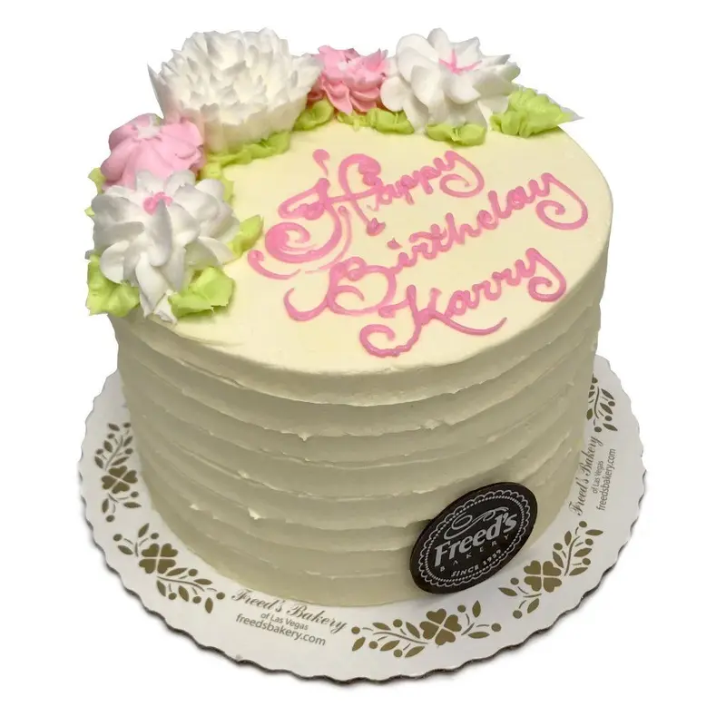 Circles of Flowers Birthday Cake