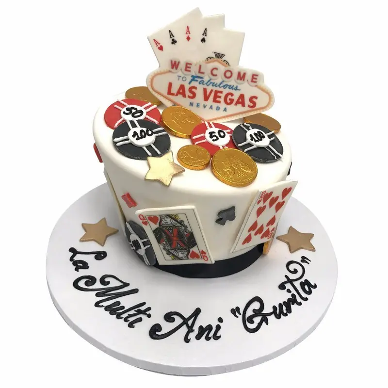 Aces Wild Vegas Cake
