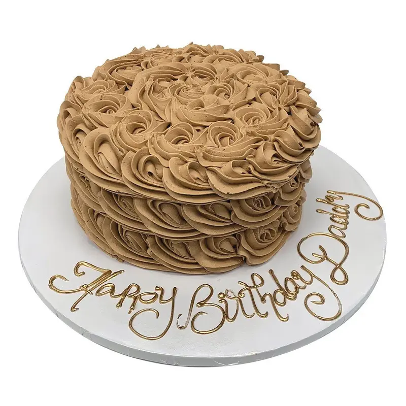 Chocolate Swirls Birthday Cake