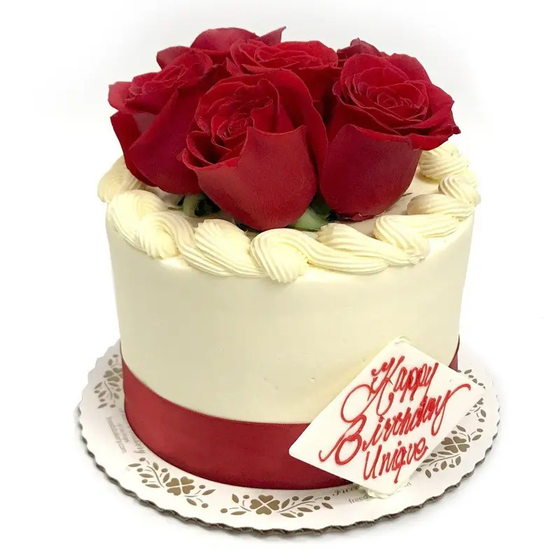 Lovely Roses Birthday Cake