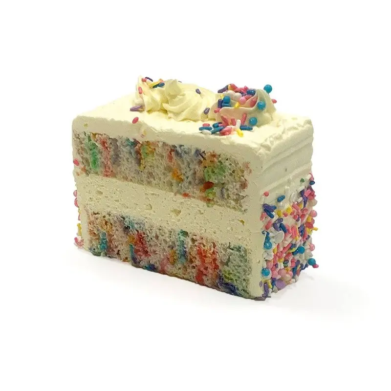 Confetti Sprinkle Cake Slice