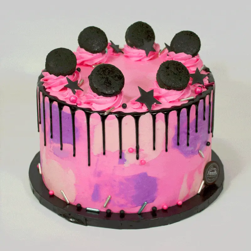 Pink Pour Sunset CAKE#TWO