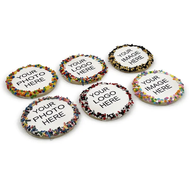 Round Custom Image Cookies
