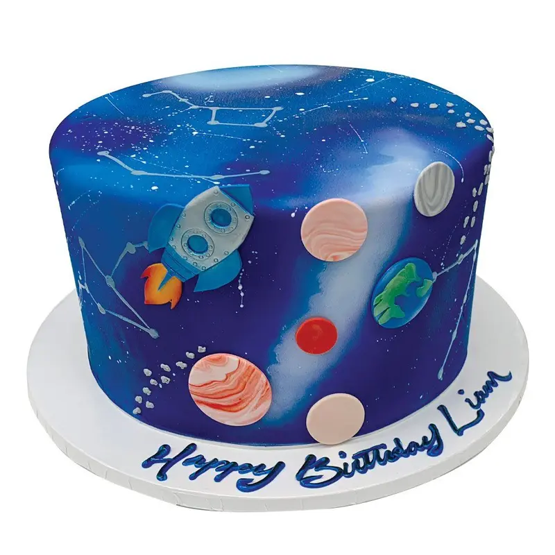 To the Moon and Back Birthday Cake
