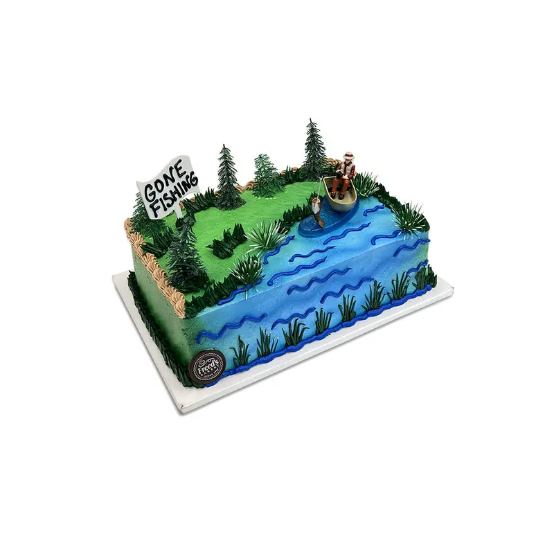 Gone Fishing Birthday Cake