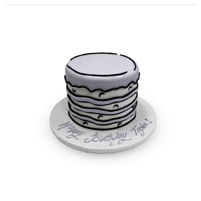 Purple Comic Icing Cake