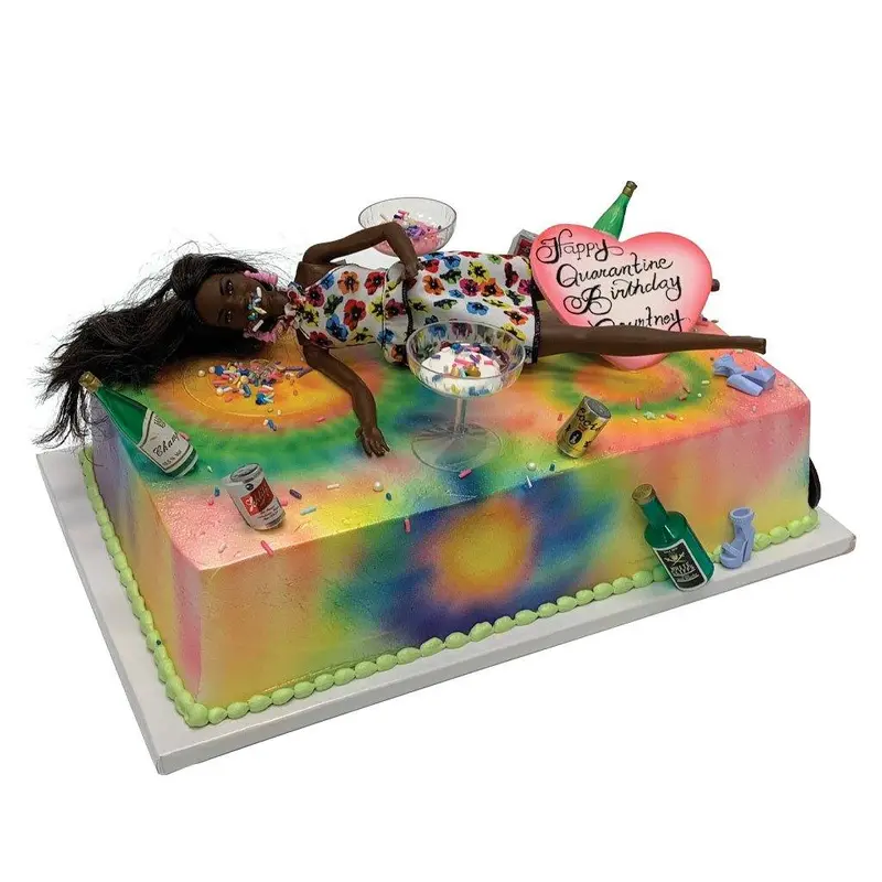 Sprinkle Buzz Vegas Birthday Cake