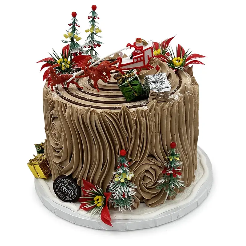 Chocolate Buttercream Yule Cake