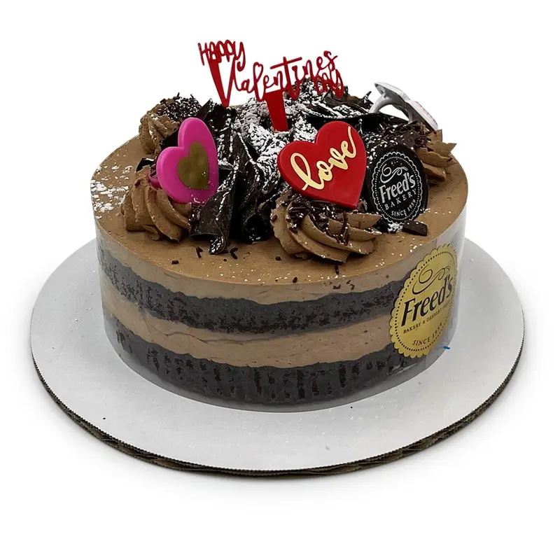Cozy-Size Valentine's Parisian Chocolate Cake