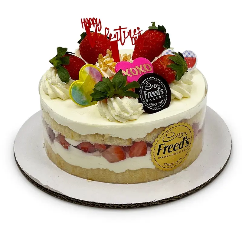 Cozy-Size Valentine's Strawberry Shortcake