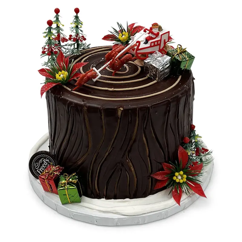 Ganache Yule Cake