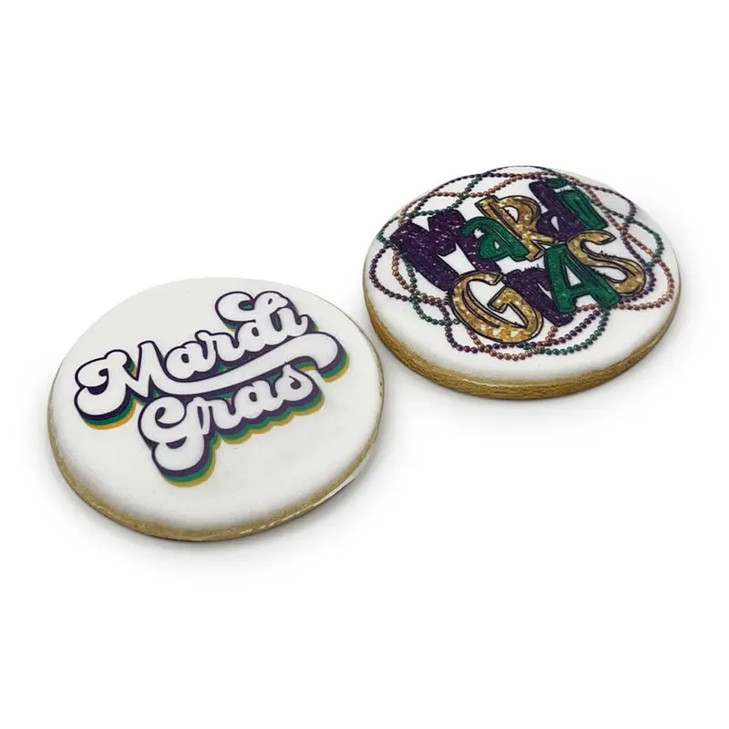 Mardi Gras Cookies