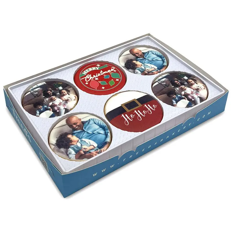Merry Christmas Custom Cookie Gift Box