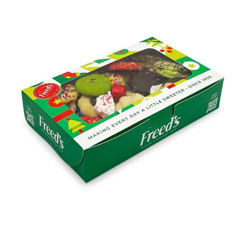 One Pound Holiday Box Cookie Assortment