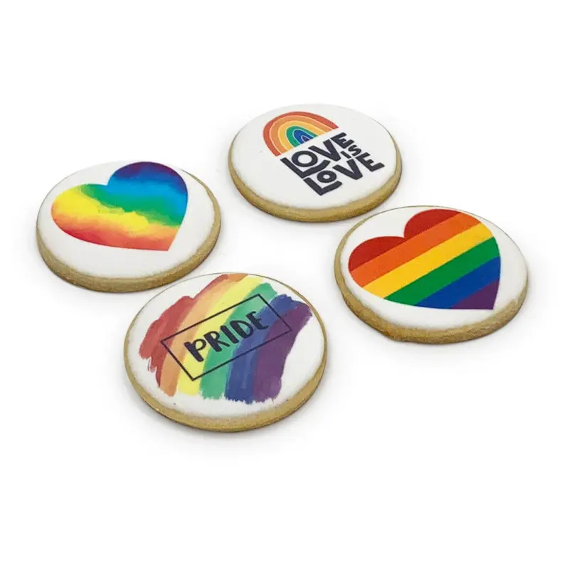 Rainbow Pride Cookies