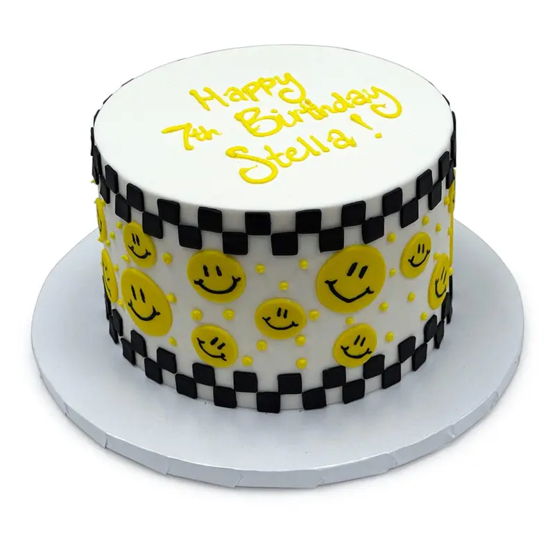 Checkered Smiley Face