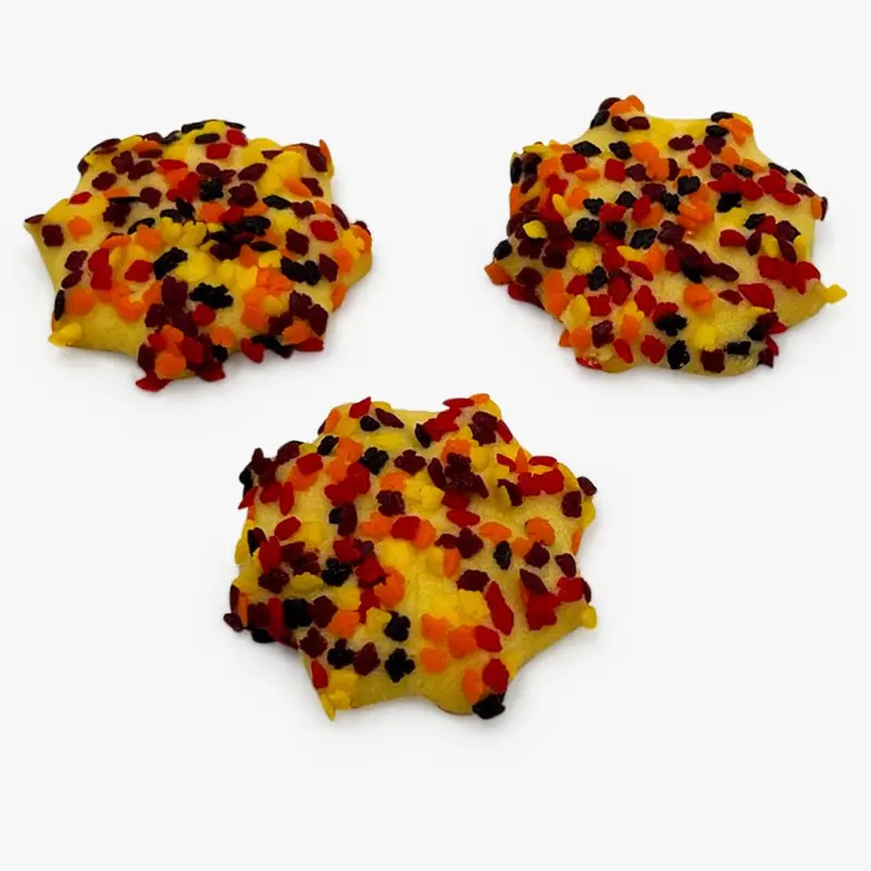 Fall Festive Sprinkle Butter Cookies