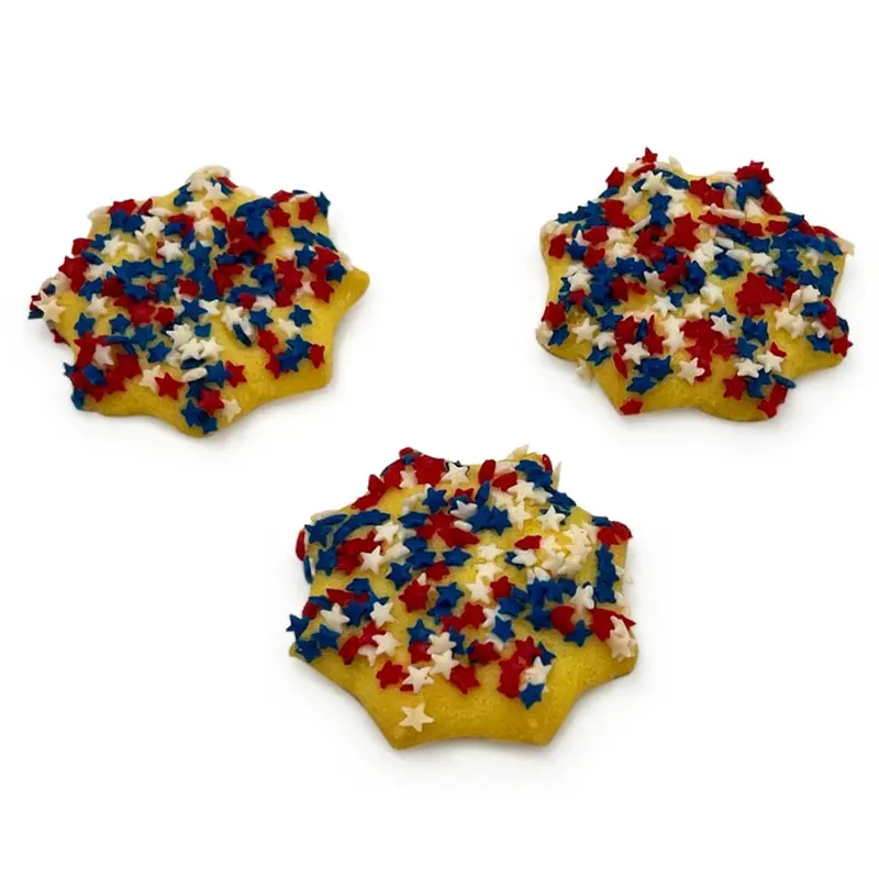Liberty Stars Sprinkle Butter Cookies