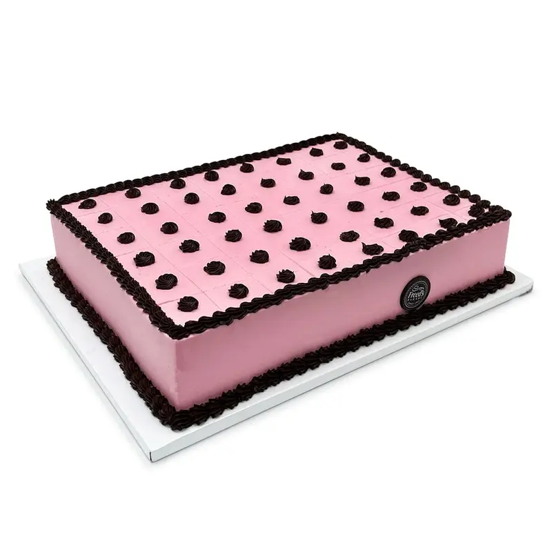 Pink and Black Serving Cake