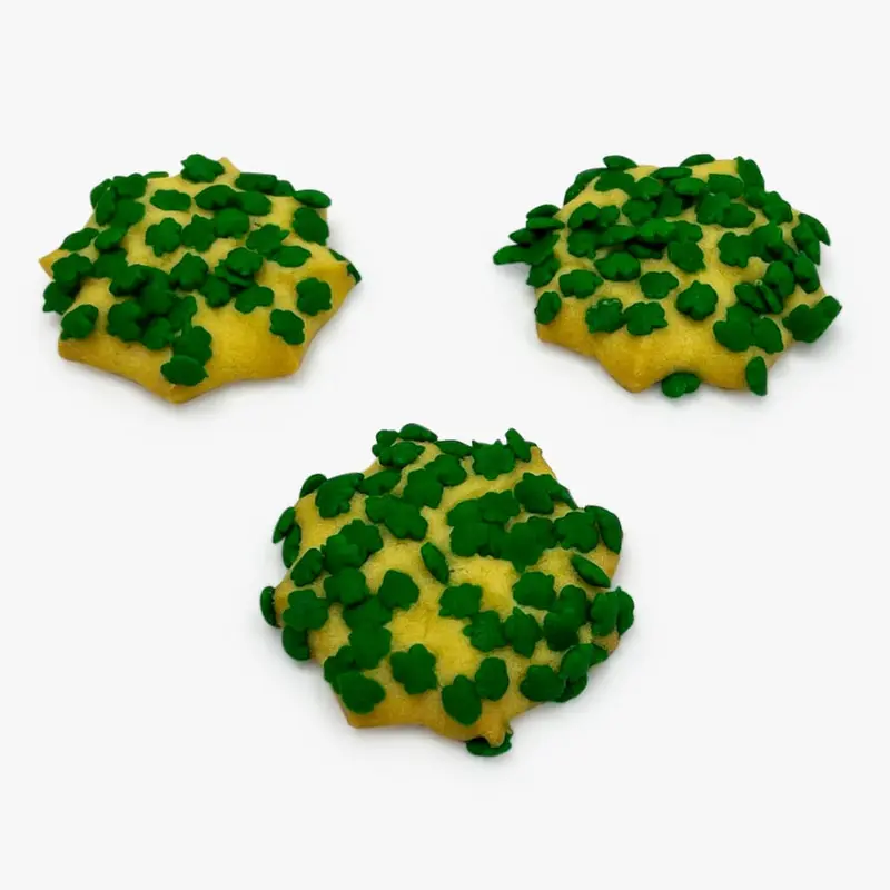 Shamrock Sprinkle Butter Cookies