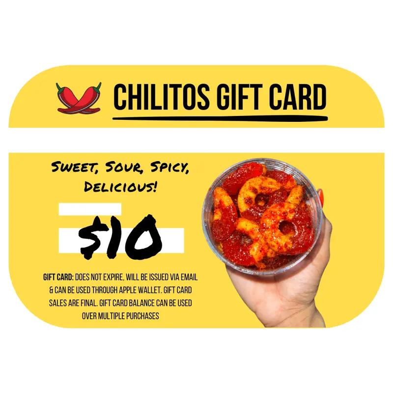Chilitos Dulces y Chamoy Gift Card